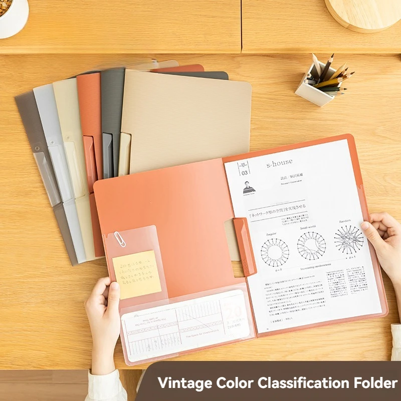 Folder A4 Torba do przechowywania papieru testowego dla studentów Artykuły biurowe Informacje o fakturze Klip do sortowania artefaktów