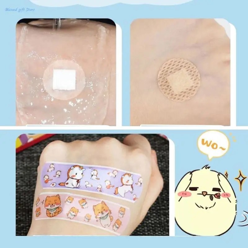 Round First Aids Bandages Kid Bandages Breathable Safe Skin-friendly