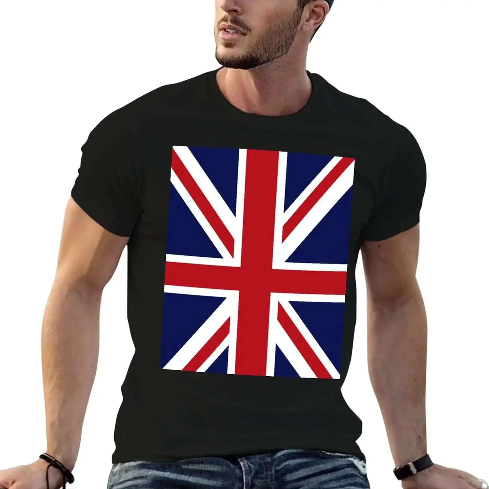 

Union Jack Flag of the UK T-Shirt vintage for a boy anime figures quick-drying mens graphic t-shirts pack