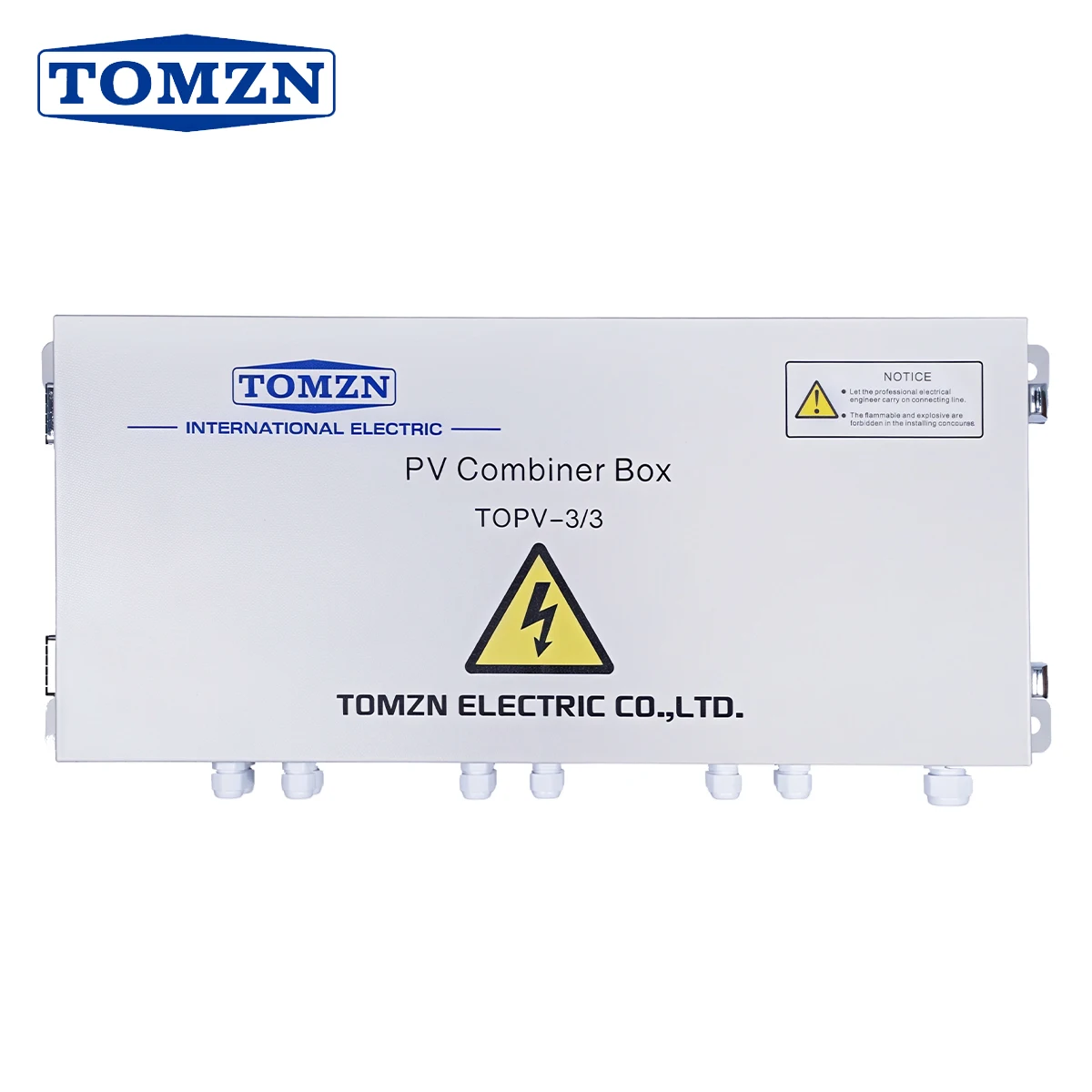 TOMZN Solar Photovoltaic PV Combiner Box Lightning Protection 3 in 3 out DC 1000V Fuse MCB 3P SPD Waterproof Box Iron Cabinet