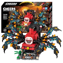 Horrors Game Spider Train Choo-Chooed Charles MOC Building Blocks Animal Figures Monster Bricks Toys For Kids Birthday Gifts