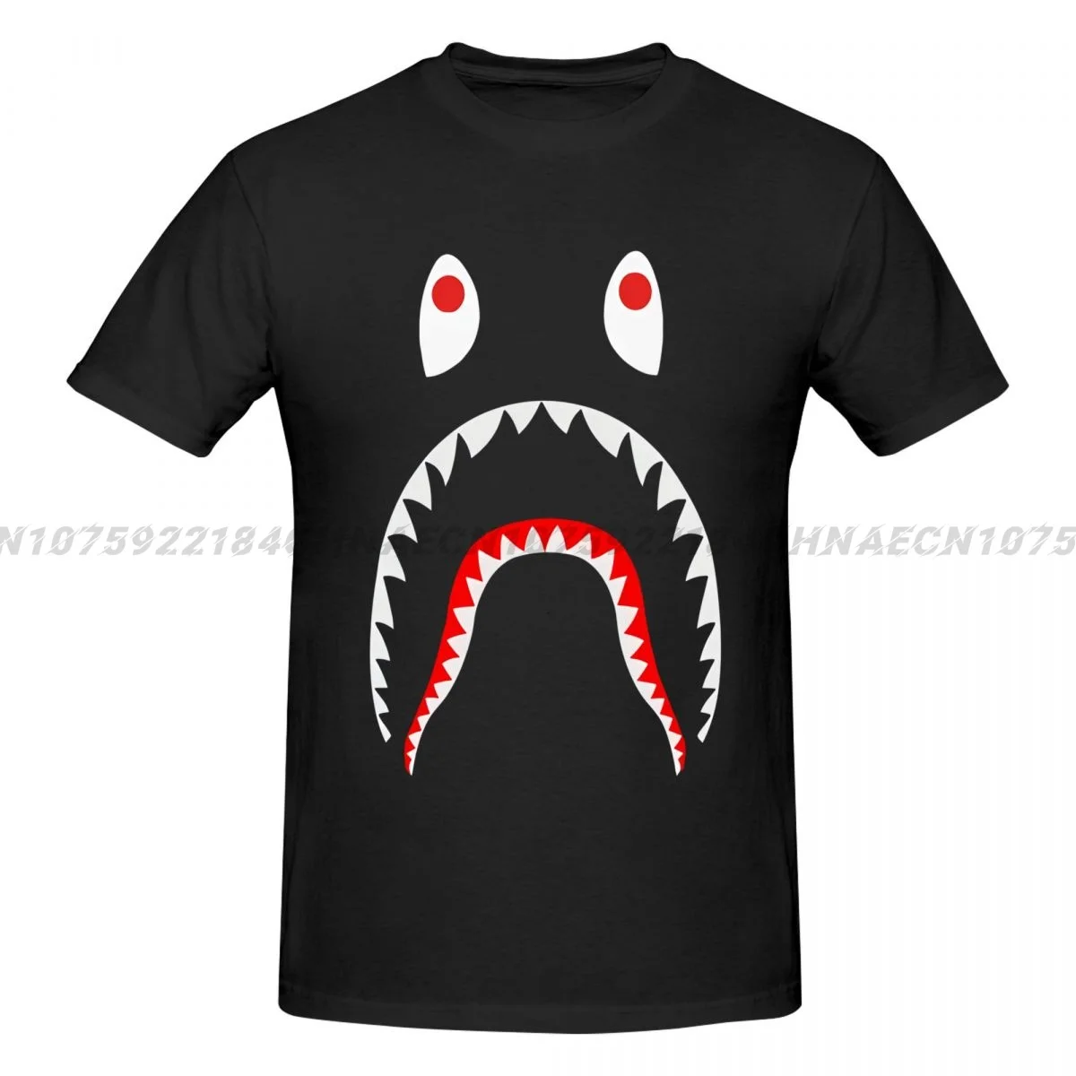 

Shark Harajuku Creative Print Summer High Quality Men's Cotton Breathable T-Shirt Street Casual Fashion Men's Streetwear