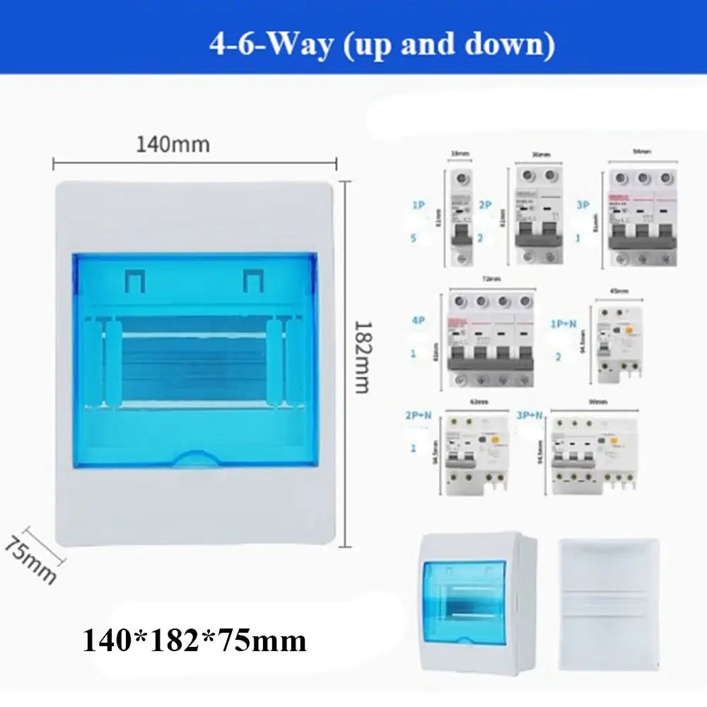 Caja  conexiones impermeable Serie HT 4/5/8/12/15/3-4/4-6/6-8/8-10/10-12WAY Caja eléctrica IP65 Plástico para PC