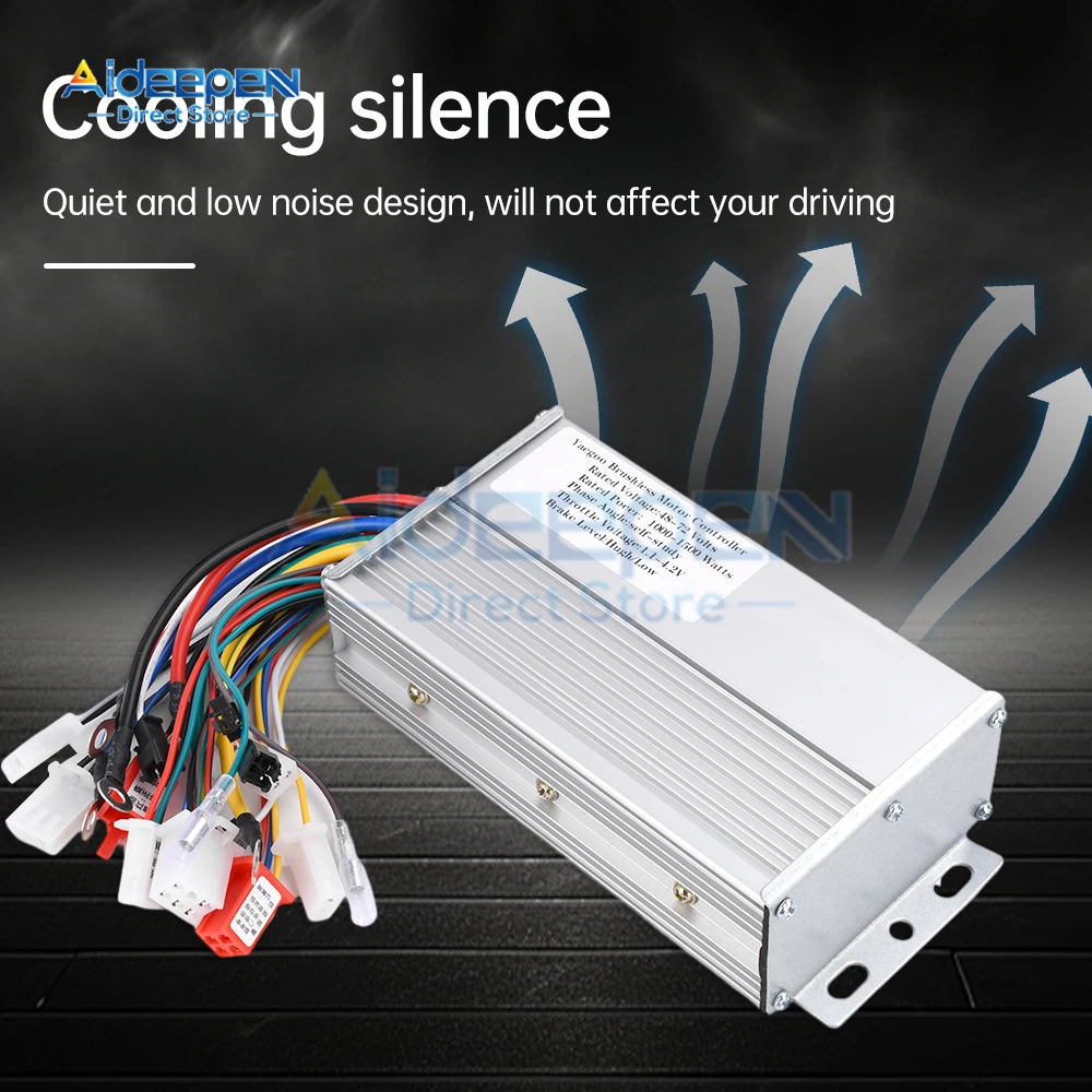 48V-72V 1000W 1500W Motor Controller E-bike/Electric Scooter Brushless Speed Controller Dual-Mode Drive Brushless Controller