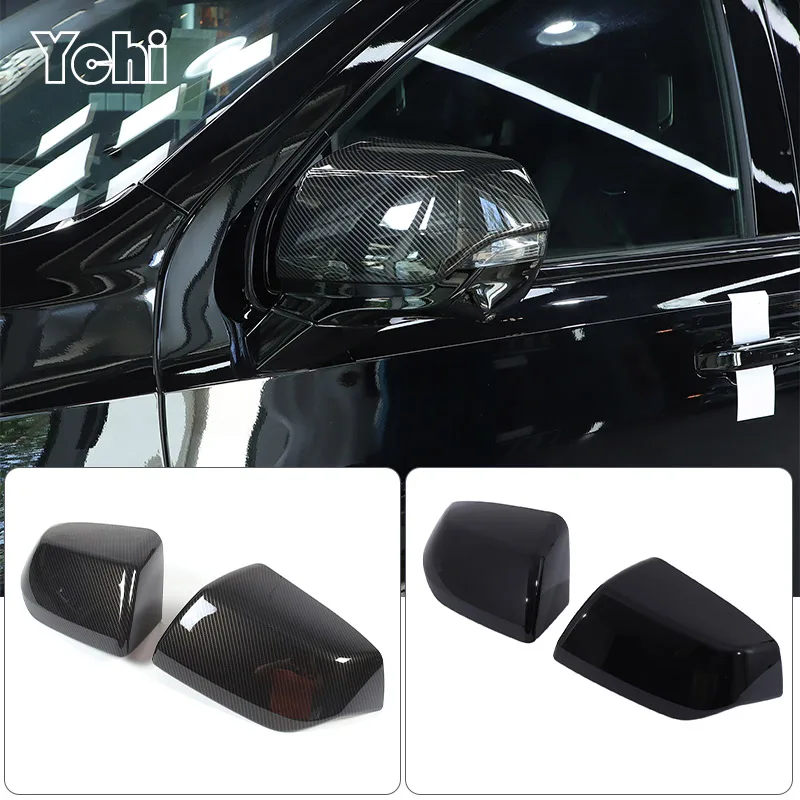 

ABS Carbon Fiber Matte/Black For Cadillac Escalade 2021-2023 Side Rear View Mirror Cap Cover Exterior Modification Accessories