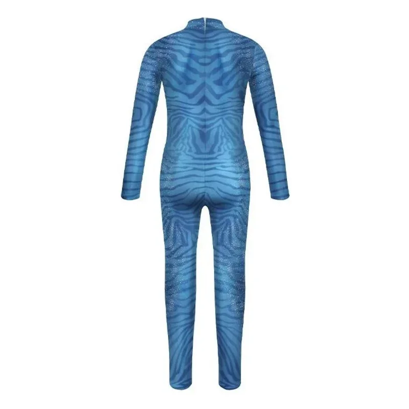 Nuovo Avatar Il Via dell'Acqua Neytiri Catsuit Avatar 2 Jake Sully Bambini Cosplay Tuta Halloween Ragazze Ragazzi Boysuit Zentai Bambino