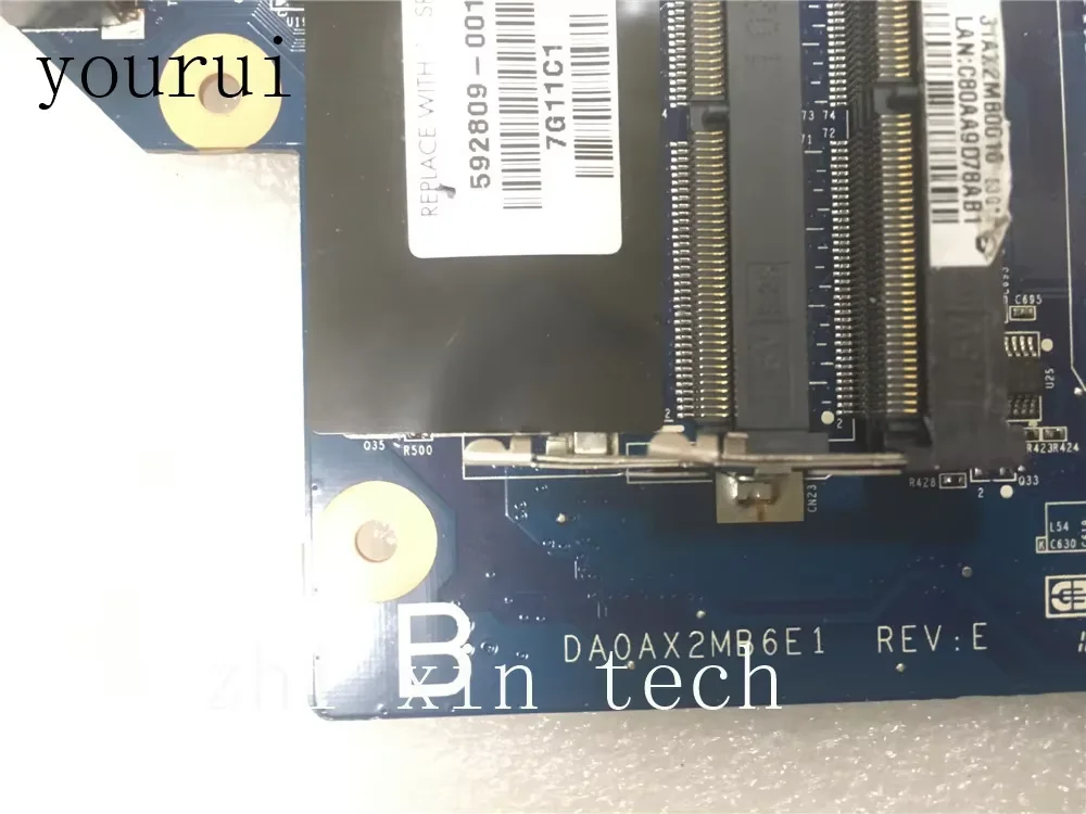 For HP CQ42 G42 CQ62 G62 Notebook PC Motherboard 592809-001 DA0AX2MB6E1 DDR3 Fully Tested