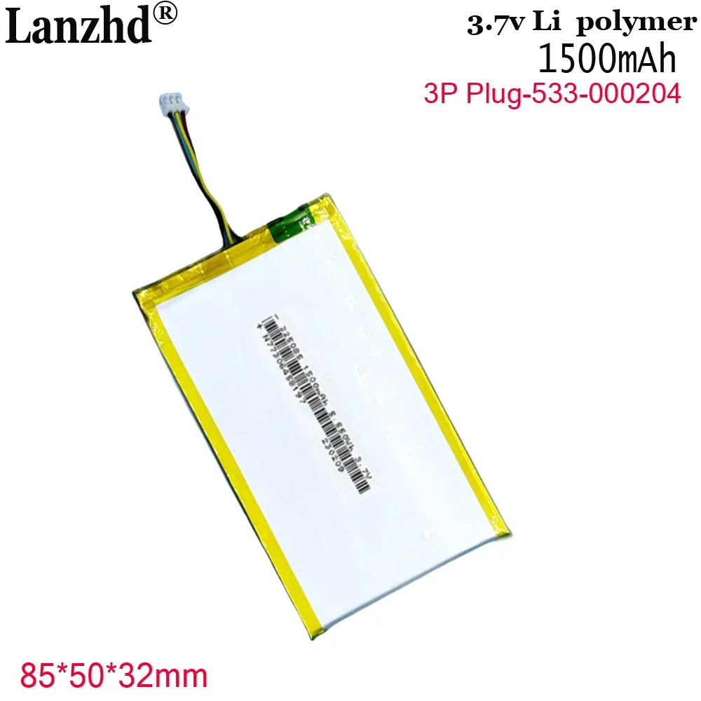 1-12 Uds. Logitech de polímero de litio de 3,7 V 325085   batería 533- 000204   Batería para teclado inalámbrico batería 1500mAh con enchufe 3P