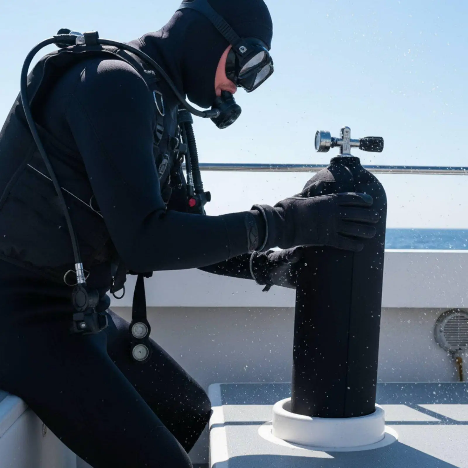 Neoprene Diving Bottle Cover for Scuba Tank Mini Protector Sleeve Fits 12L Aluminum Cylinder Underwater Training