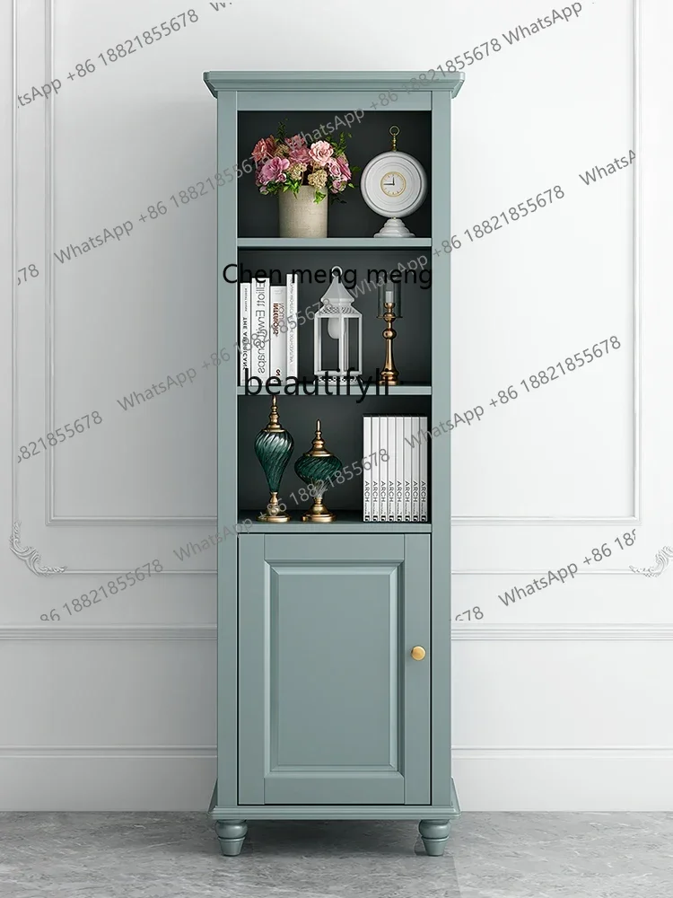 

xzAmerican Light Luxury Solid Wood Ash Wood Single Door Wine Cabinet Side Cabinet Living Room Light Luxury Locker