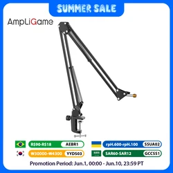 FIFINE Microphone Arm Boom,Adjustable Suspension Boom with Heavy Duty Clamp,Scissor Mic Stand for Recording,Gaming,K688 K658-CS1