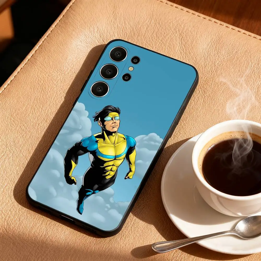 I-Invincible-Cartoon  Phone Case For Samsung S25,24,23,22,30,21,10,9,Ultra,Plus,Lite,FE Black Soft Case