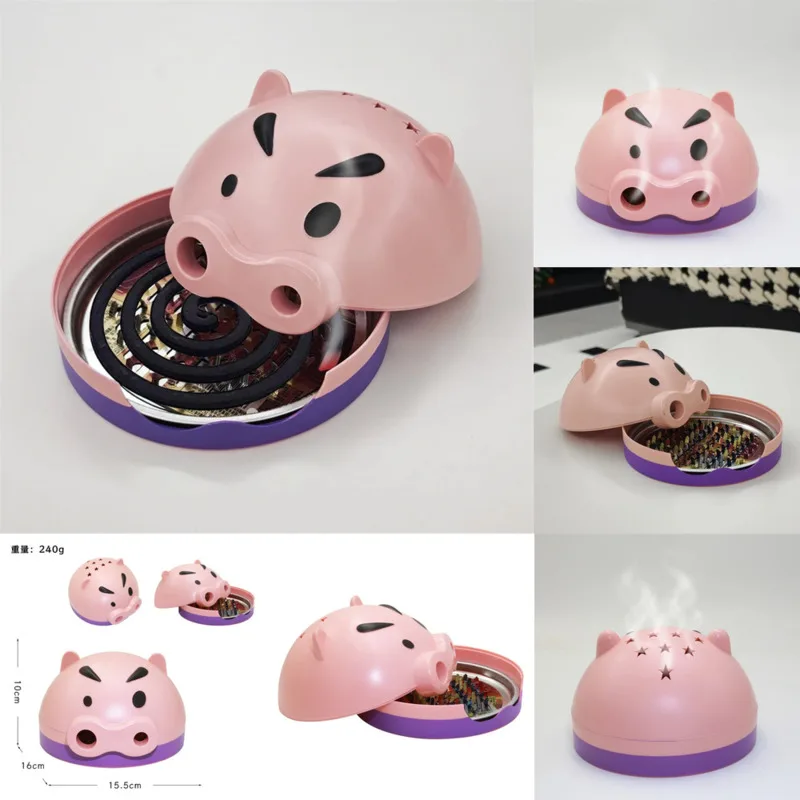 

Mosquito Incense Plate DIY Xiaoxin Pig Creative Mosquito Incense Box Cute Indoor Incense Box Incense Burner Incense Burner New