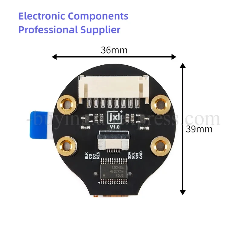 وحدة شاشة عرض ملونة TFT من IPS ، شاشة دائرية LED RGB ، محرك x LED LCD ، واجهة SPI لـ 4 أسلاك ، x ive ive PCB Boar ، GC9A01