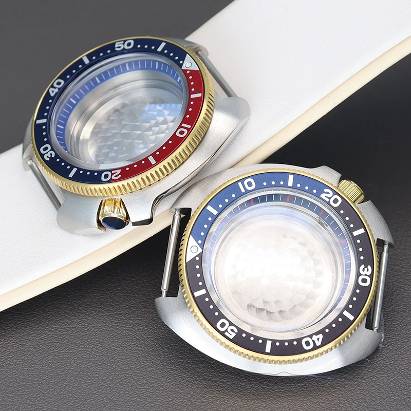 

100M Diving 44mm SKX Watch Case Sapphire Crystal For Turtle Tuna Seiko NH34 NH35 NH36 NH38 4R36 Automatic Movement 28.5mm Dial
