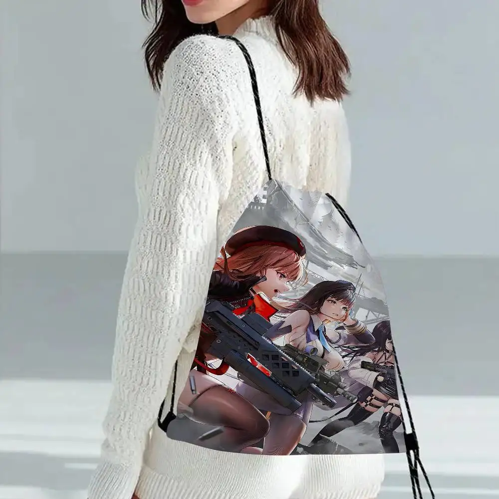 Popular Games NIKKE The Goddess Of Victory Drawstring Backpack Sports Gym Bag For Women Shopping Sackpack Drawstring Backpack - Image 5