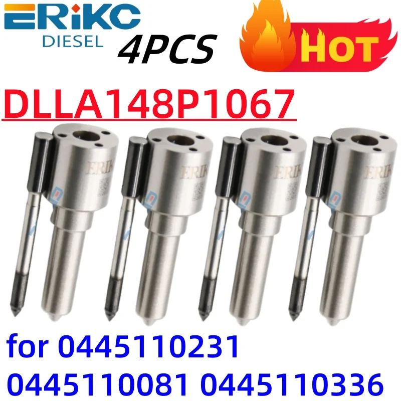 

4 PCS NEW 0445110231 Diesel Injector Nozzle DLLA148P1067 DLLA 148 P 1067 Fuel 0 433 171 693 For MAN 0 445 110 081 0 445 110 336