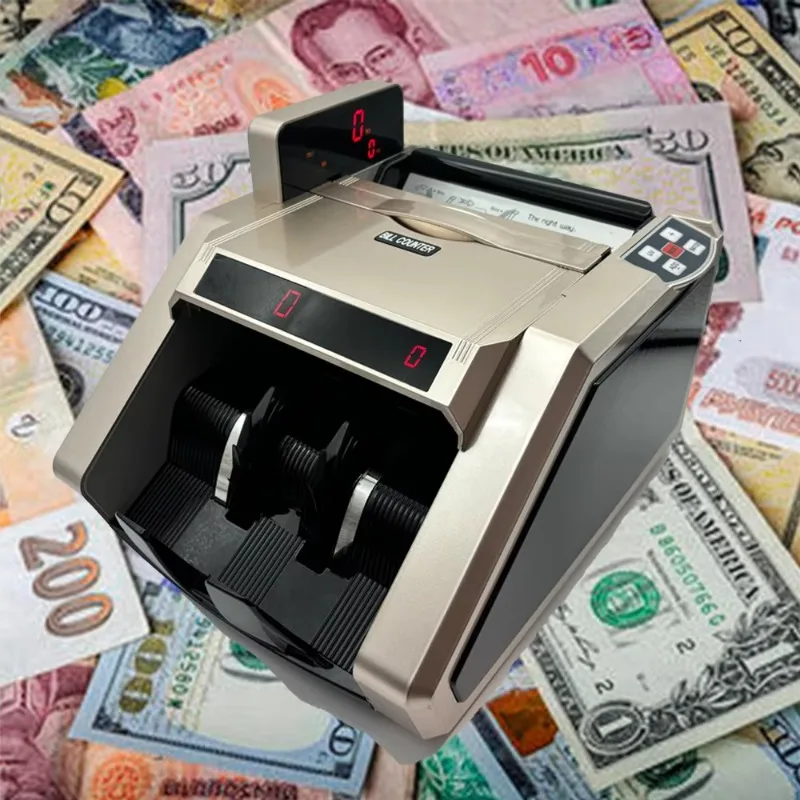B1100 عداد الفواتير شاشة LED مزدوجة آلة عد الأوراق النقدية عداد المال شعار OEM تخصيص آلة عداد فواتير EGP