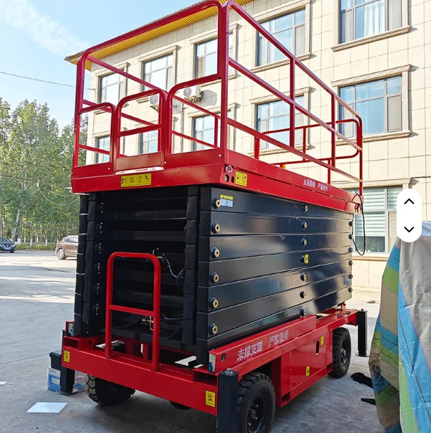 

YG Customized 6-12M Fully Automatic Electric Lift Aerial Work Platform Personal Lift – Portable Scissor Platform For Outdoor Aer