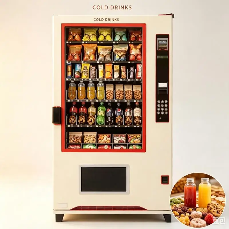 Automatic Snacks and Drinks Vending Machine Smart Retail Equipment Customized With Multiple Payment Options