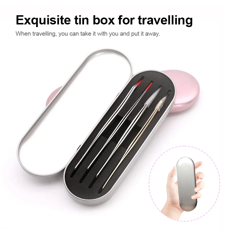 2/3/4 slots pinças de cílios requintado flandres proteção caixa de armazenamento cílios lash extensão beleza lápis caso ferramentas de maquiagem