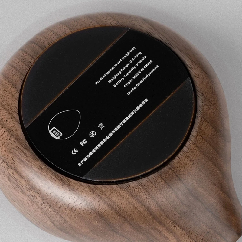 MUVNA 2.0 Espresso Scale Walnut Wood Electronic Display Coffee Bean Container Premium Coffee Tool For Home Cafe - view 3