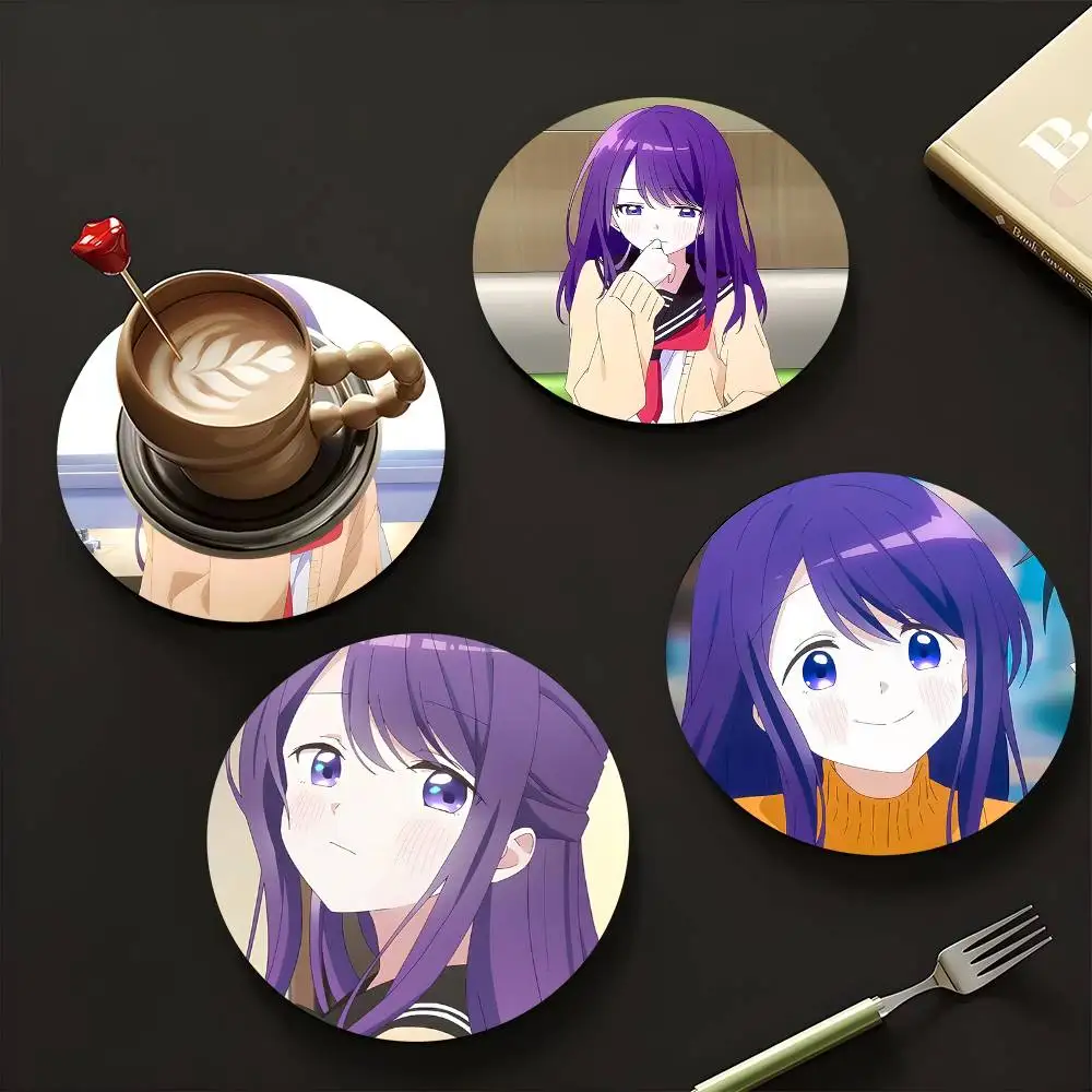 1pc Kubo Won't Let Me Be Invisible Wooden Coaster Colour Printing Cup Mat Home Desk Decoration Gifts