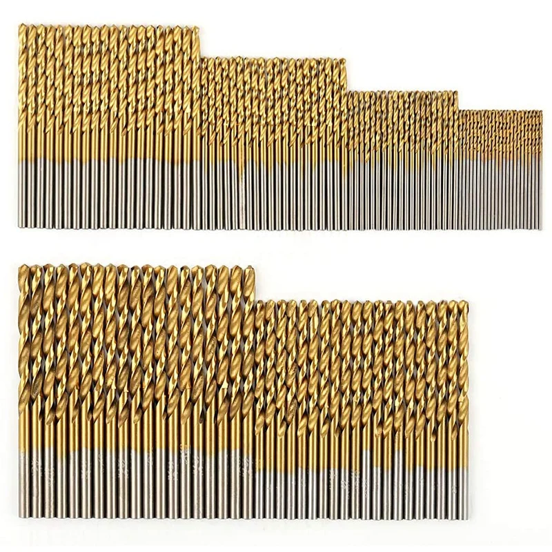 

120 Pcs Titanium Drill Bit Set HSS Drill Bits For Metal, Steel, Wood, Plastic, Copper, Aluminum Alloy, 1Mm To 3.5Mm