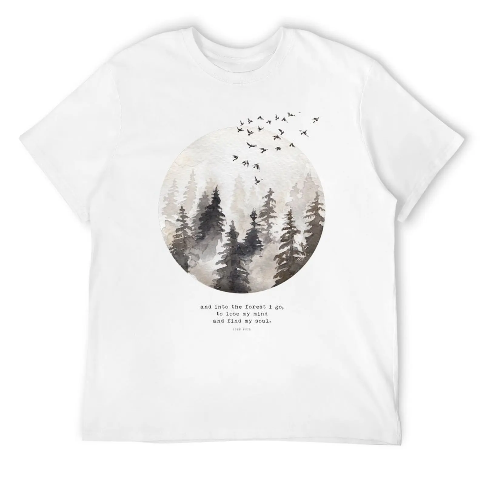 

Into The Forest I Go - Spirituality, Boho, Nature Lover, Calm, Outdoors, Hiking T-Shirt plain shirts graphic tee men