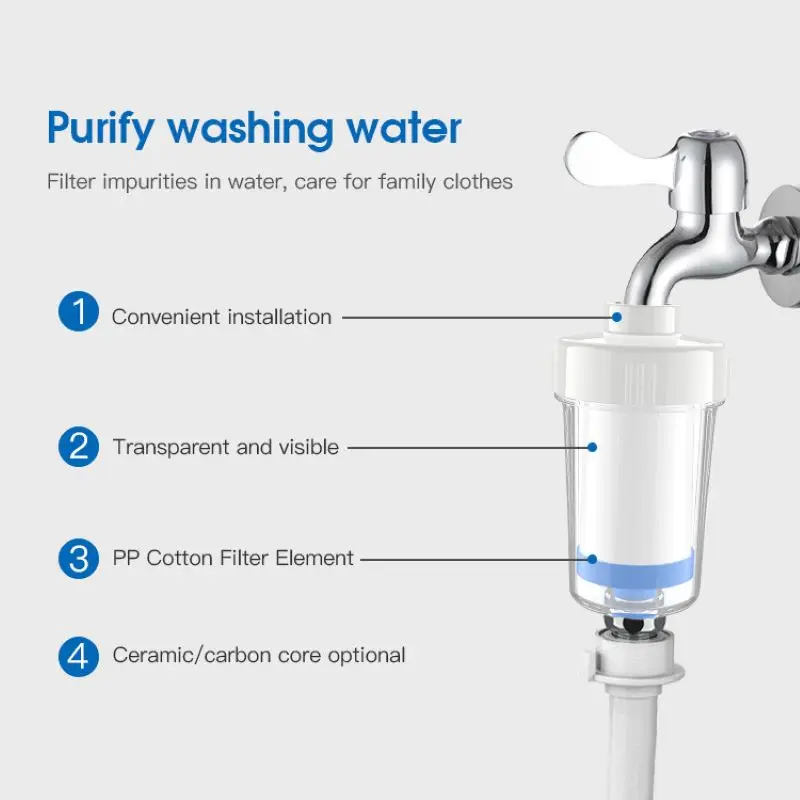 Prefilter Washing Machine Filter,Faucet Washing Machine Shower Scale Water Filter Water Purifier,Shower Filter Replacement