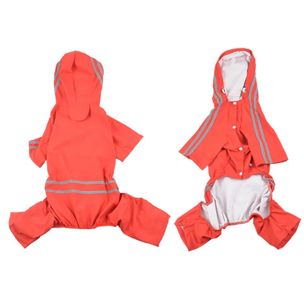 

Pet Dog Raincoat Lightweight Waterproof Breathable Hoodie for Small Dogs Fashion Cool Cute Slicker Jacket Husky Reflective Dog