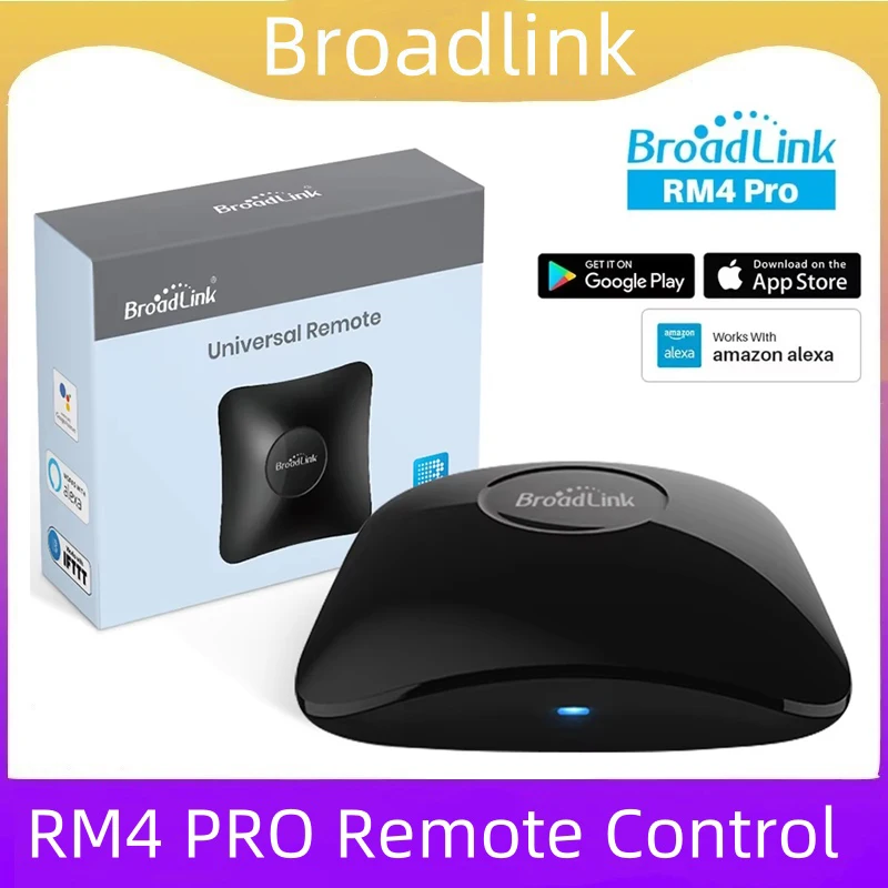 2026 BroadLink RM4 Pro Universal Remote Control RF Controller IR Switch Smart Home Works Alexa Google Assistant