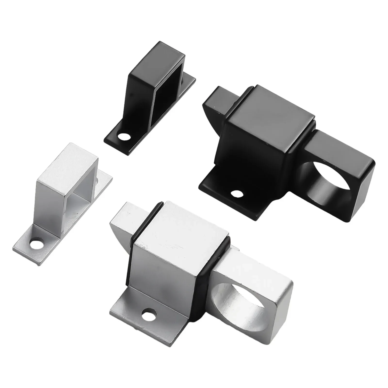 

Door Latch Aluminum Alloy Security Square Self-closing Bolt Door Bolt Latch Security Automatic Window Gate Spring Bounce Lock