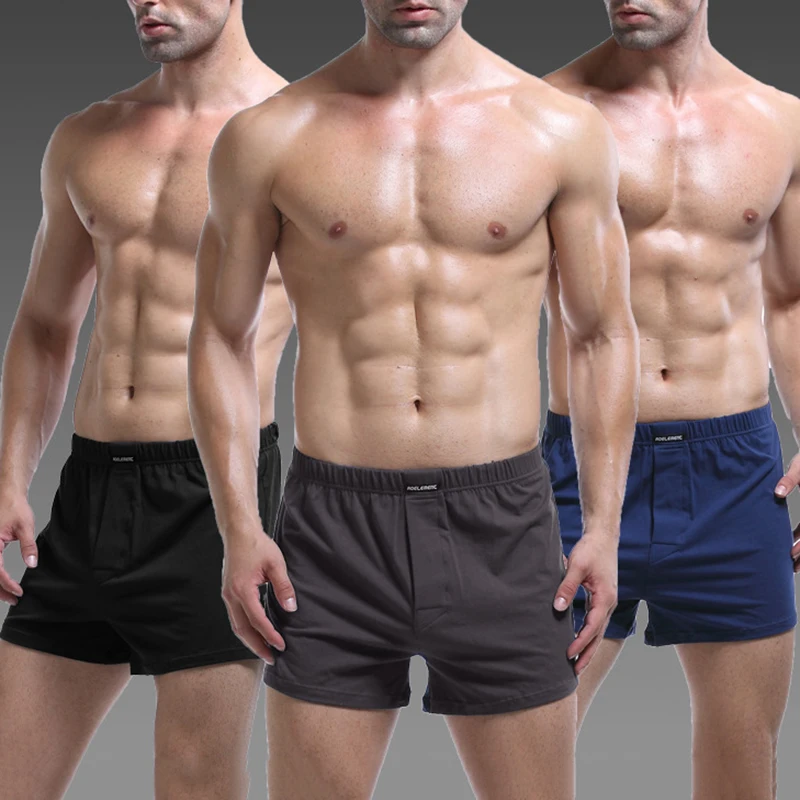 

Loose Men's Sports Boxer Underwear for Homewear Comfort Classic Cotton Arrow Shorts Underpants