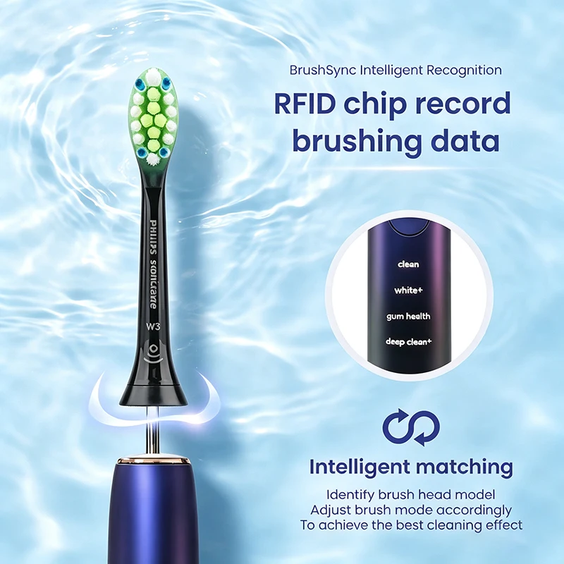 PHILIPS HX9911 Electric Toothbrush 4 Modes Full Body Waterproof Strap APP Induction Charging Sound Wave Vibration Toothbrush