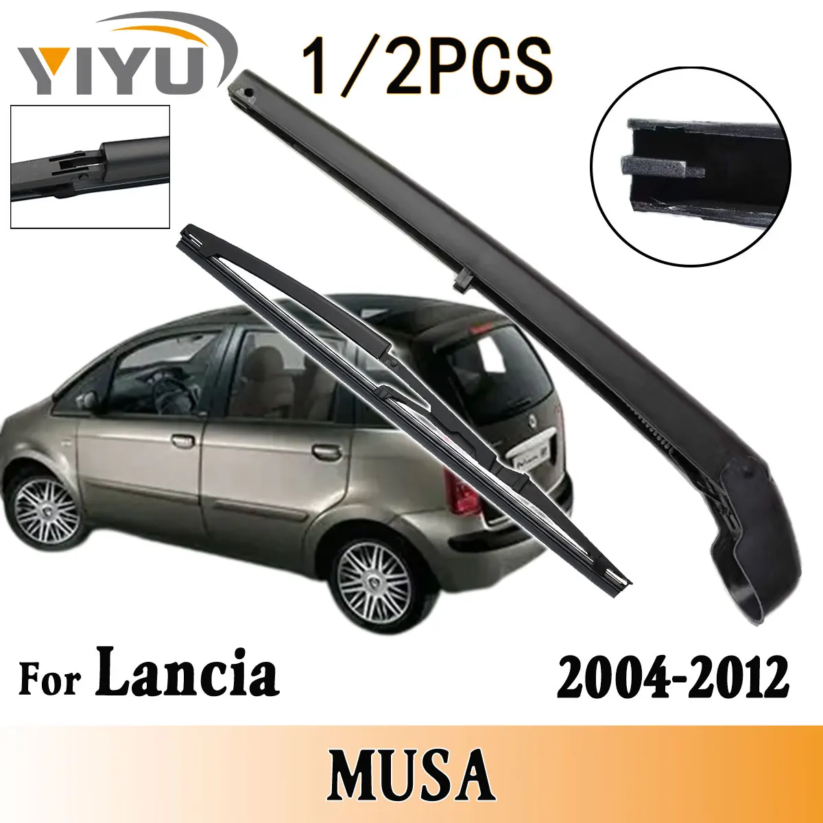 

1/2 шт., комплект рычагов стеклоочистителя заднего стекла для Lancia MUSA 2004-2012, щетки для заднего стекла лобового стекла