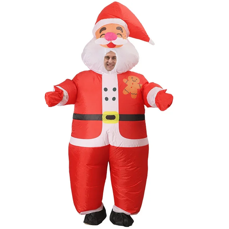 عيد الميلاد مضحك نفخ ازياء سانتا كلوز الأيائل ثلج شجرة البطريق الكبار طفل هالوين عيد الميلاد يتوهم كرنفال الدعائم الطرف #4