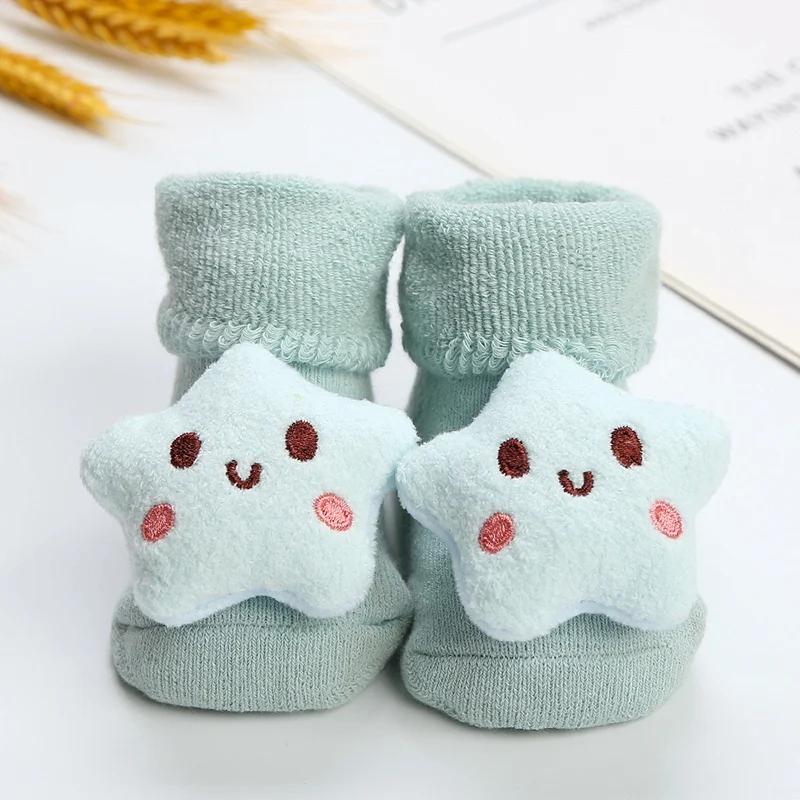 

Autumn Baby Socks Newborn Boys Girls Cartoon Animal Decor Walking Socks Non-slip Fall Infant Toddler Floor Socks 0-1Years