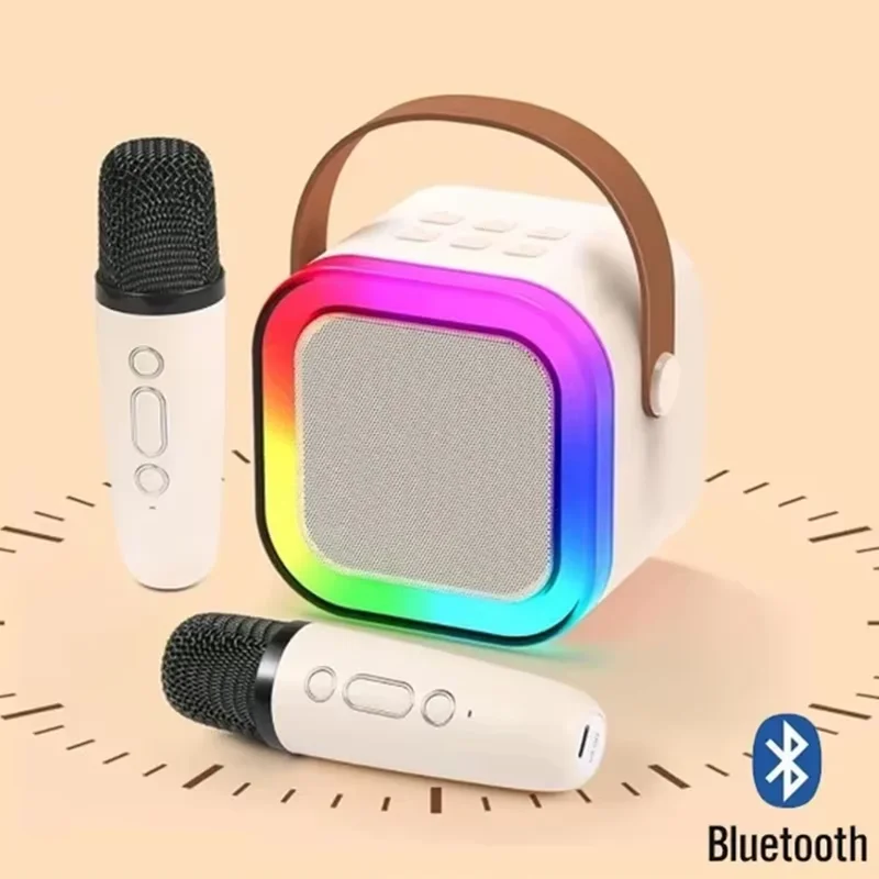 Popular Bluetooth speaker with microphone K12 microphone integrated outdoor live broadcast home karaoke Bluetooth speaker