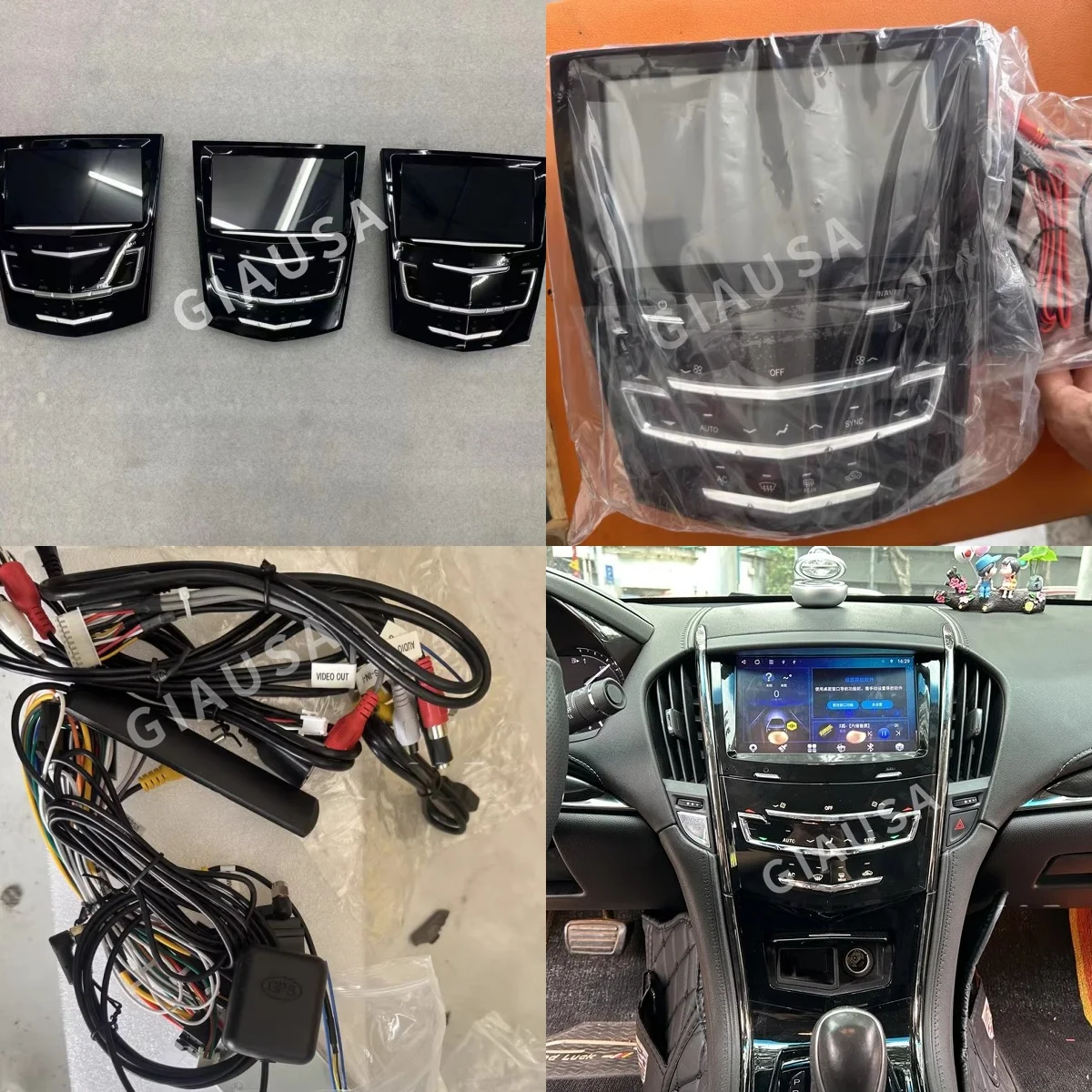 For Cadillac ATS 2013 - 2017 Android13 Auto Car Radio Screen Multimedia Video Player GPS CarPlay  2 Din Tape Recorder