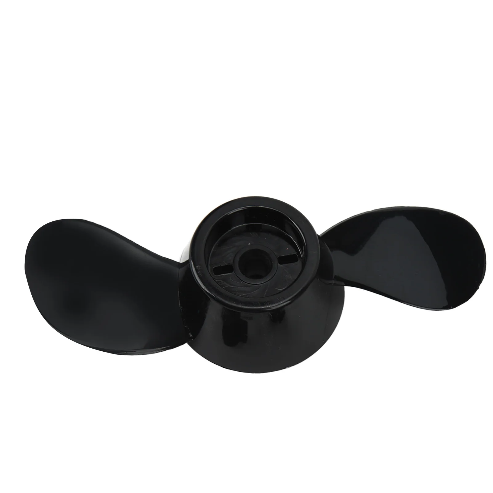 Outboard Propeller Propeller Thickened Plastic  2 Blade Replacement Propeller for 12V 24V Engines Black 2 Blade Propeller