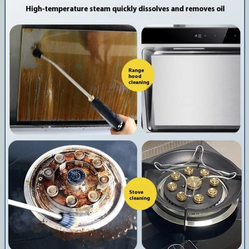 2500W Handheld Steam Cleaner 110V/220V Multifunctional High Temperature Steam Cleaning For Air Conditioner Kitchen Hood Car