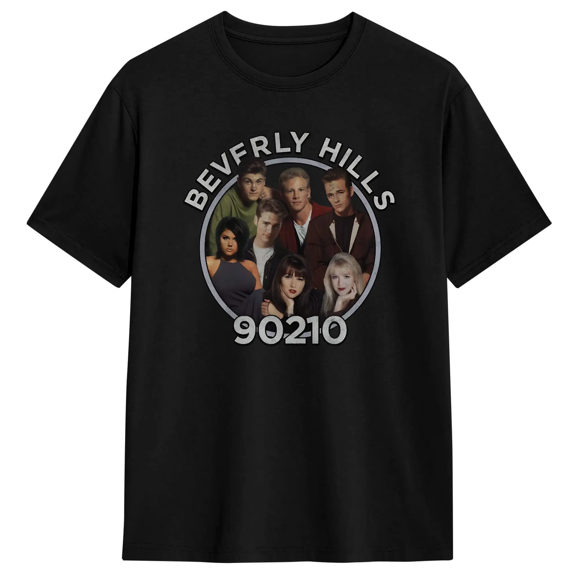 Beverly Hills, 90210 T-Shirt Summer  Cotton T Shirts For Men's Casual Tee Shirt Short-Sleeve Aesthetic Top Tees
