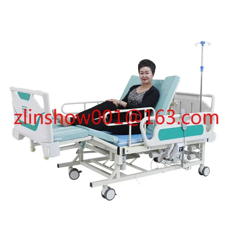 2025 NEW Home care Electric Nursing Bed Flat Hospital Bed with toliet