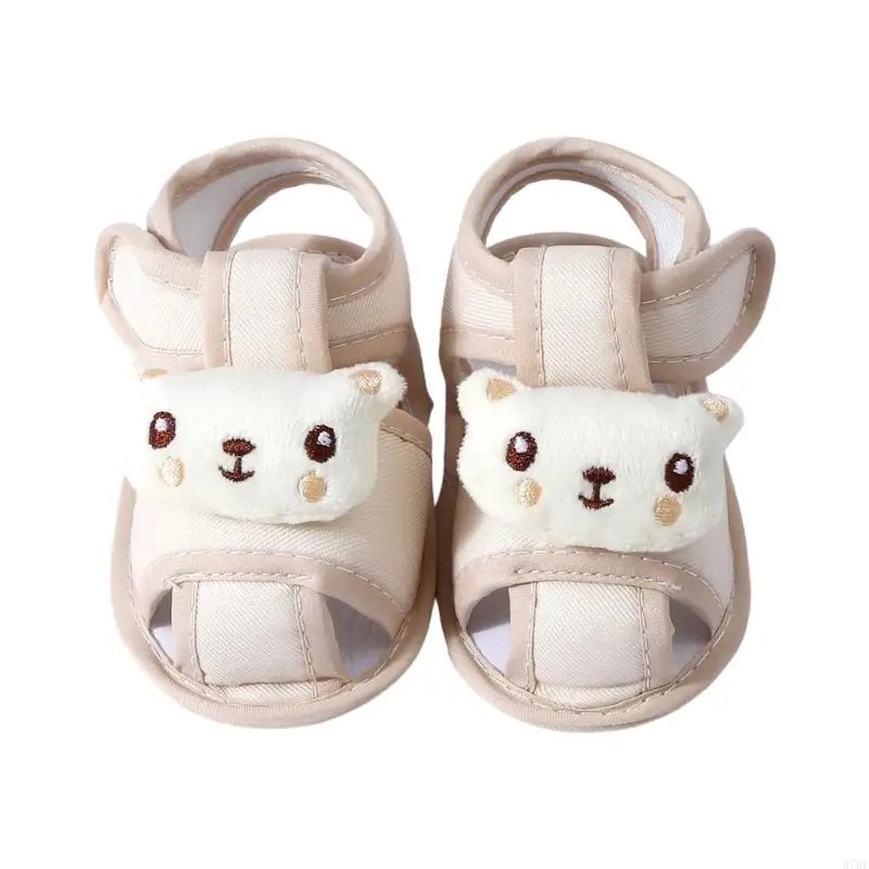 97BE للجنسين الصنادل الرضعية غير قابلة للتنفس أحذية غير متوفرة لساعة اللعب والنزهات #4