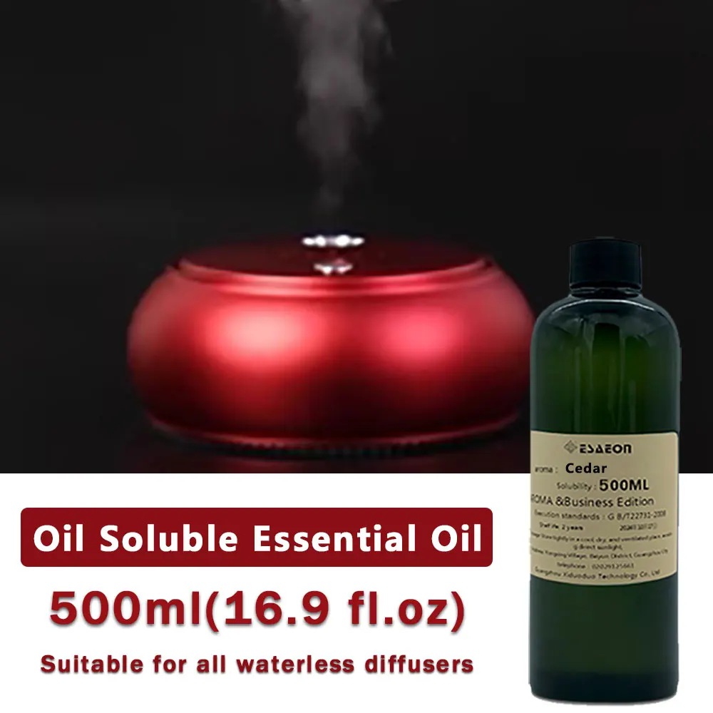 ESAEON 500ml aceite esencial de aromaterapia de sal marina de cedro/salvia-integrador líquido difusor, para aceites de máquina aromática de dos fluidos de Hotel