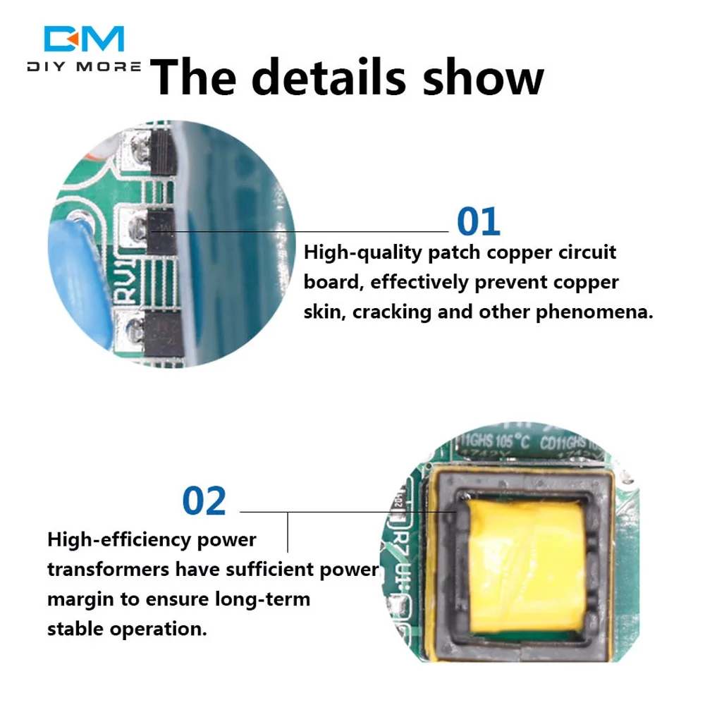 AC 100-240V To DC 12V LED Driver Lighting Transformer 6W 12W 18W 24W 36W 48W 60W For Strip Home Improvement Power Supply Adapter