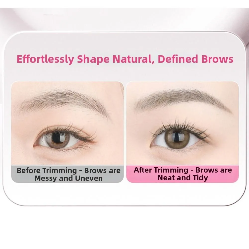 New Small Eyebrow Trimming Scissors Portable Natural Sharp Dead Skin Clippers Makeup Scissors For Beginner Eyebrow Shaping