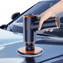 Cordless Car Polisher 4000mAh Buffer Polishing Machine 2 Speed Adjustable Mini Electric Wireless Polisher Auto Waxing Polishing