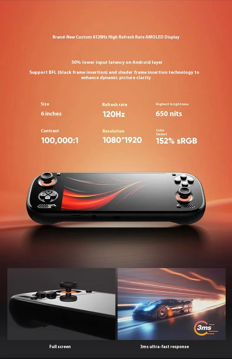 AYN Odin 3 6'' 1080p AMOLED Oyun Konsolu